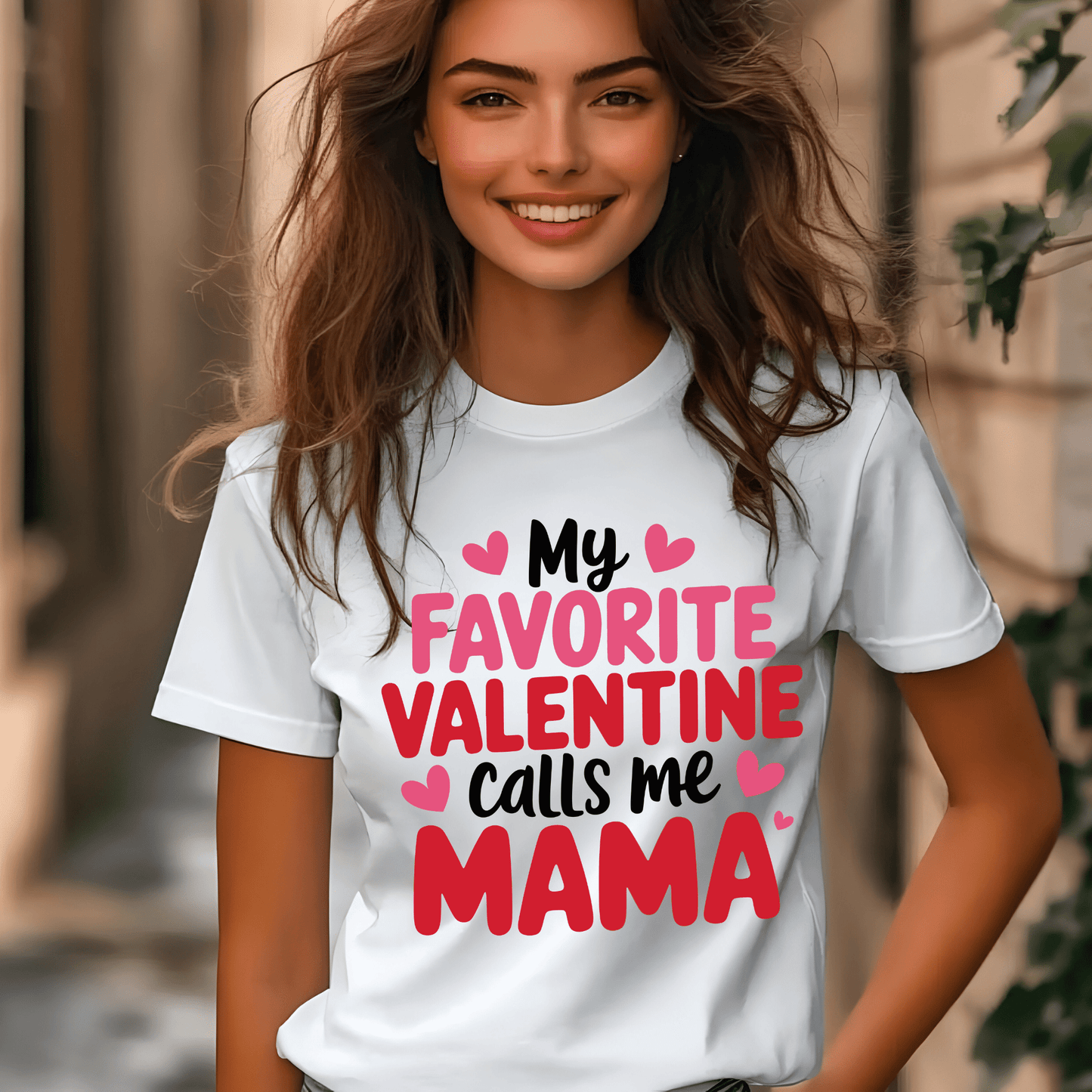 Ink and Charms Designs Sweatshirt My Valentine Calls me Mama T-shirt, Sweatshirt
