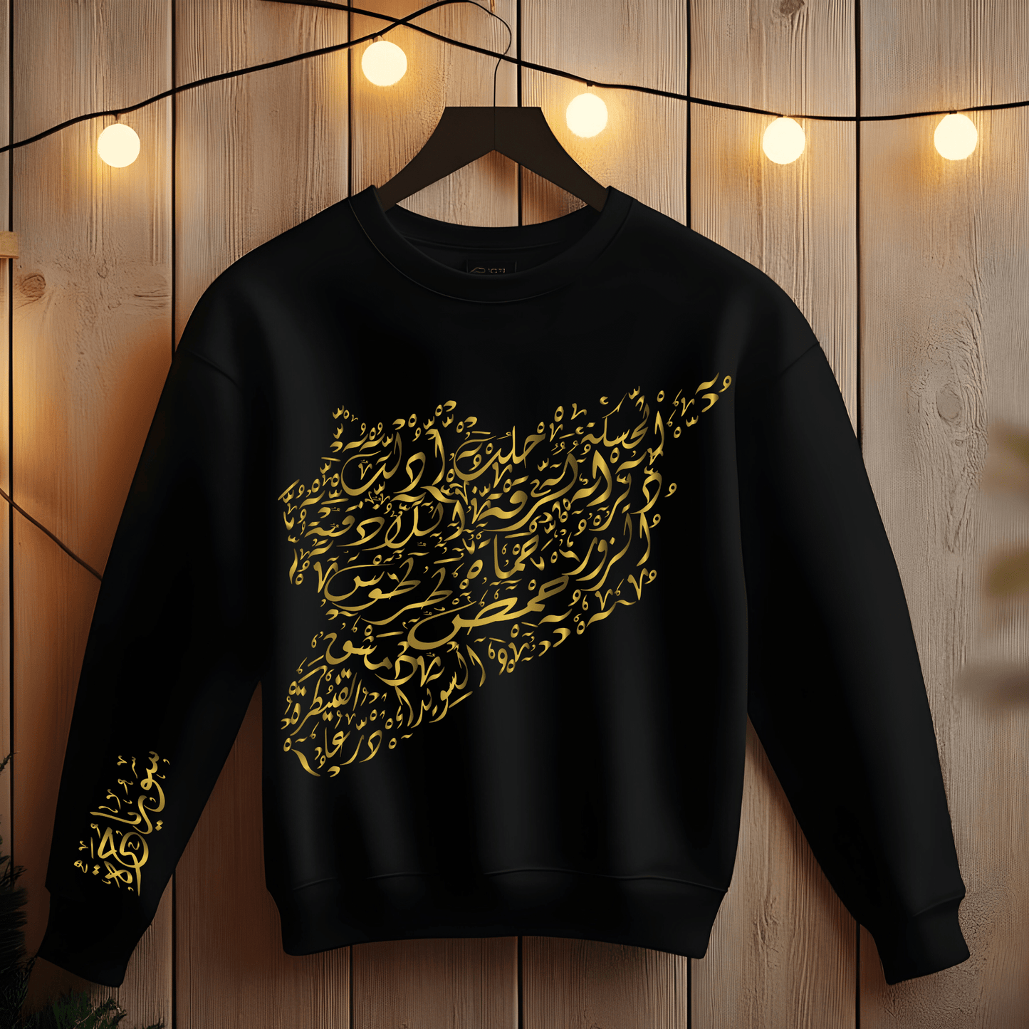 Printify Sweatshirt S / Light Pink Syria Map Cities Unisex Sweatshirt