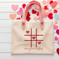 Heart Grid Design- Tote Bag