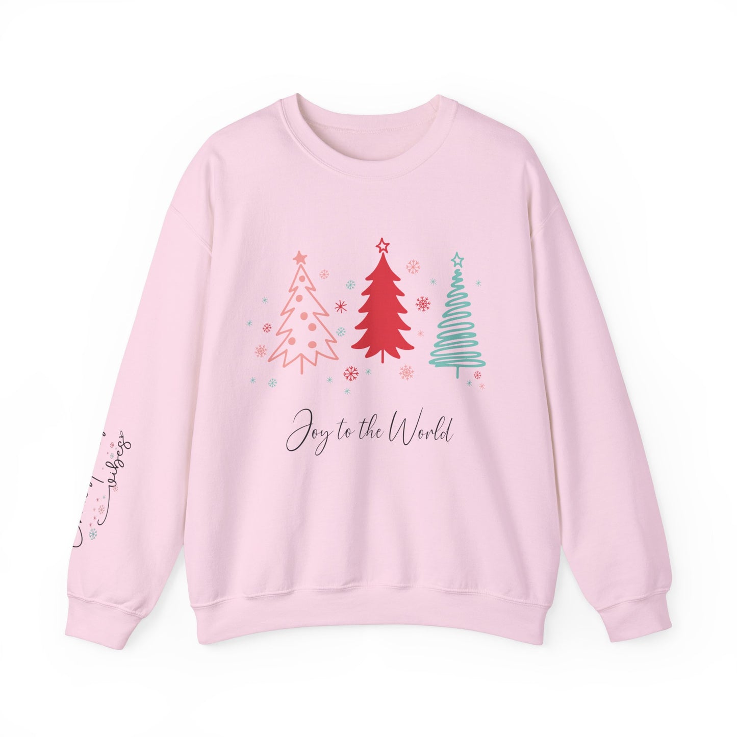 Christmas Joy Unisex Sweatshirt with Sleeve Print