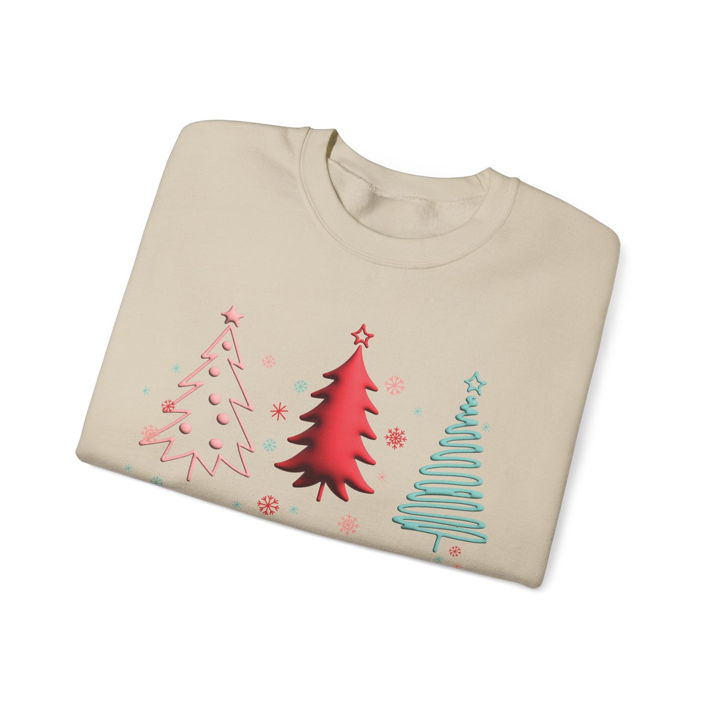 Christmas Joy Unisex Sweatshirt with Sleeve Print