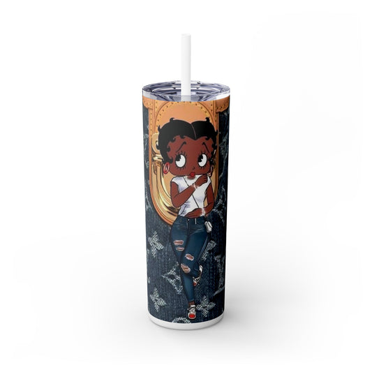 Sip in Style - Luxury 20oz Skinny Tumbler with Straw