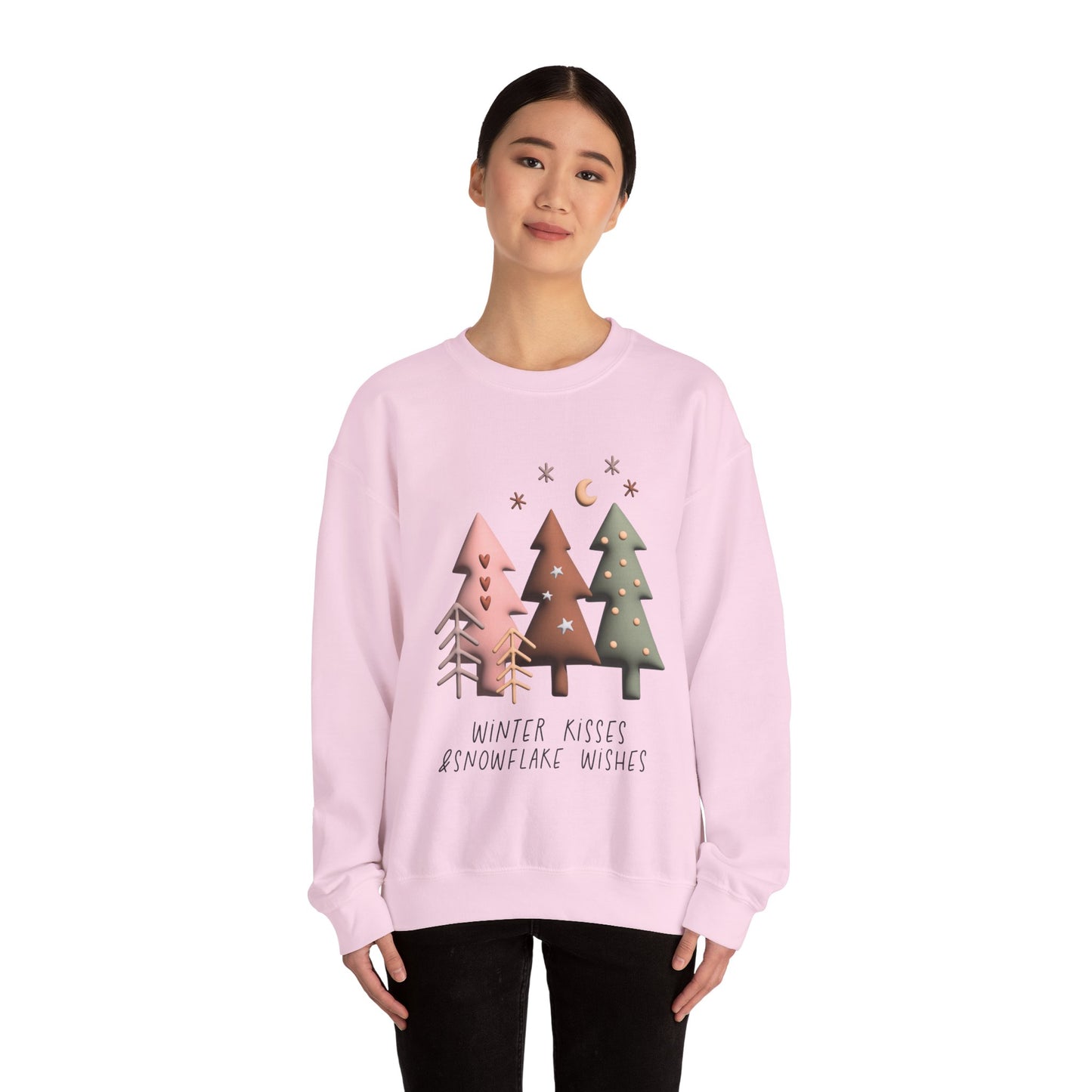 Winter kisses and snowflake wishes Unisex Sweatshirt