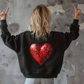 Glitter Heart Valentine’s Day Sweatshirt