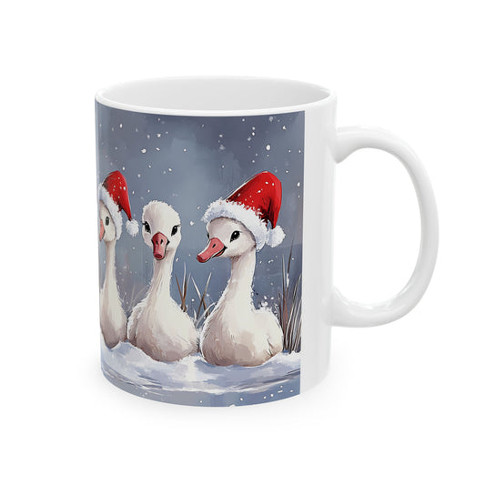 🎄 Christmas Goose Mug 🦢🎅, (11oz, 15oz)