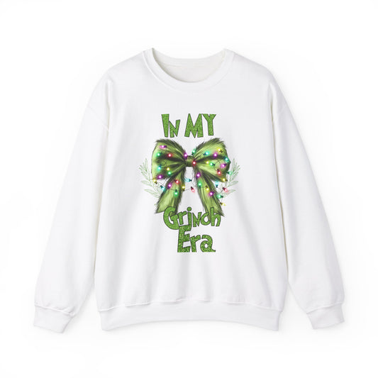 Grinch bow sweatshirt