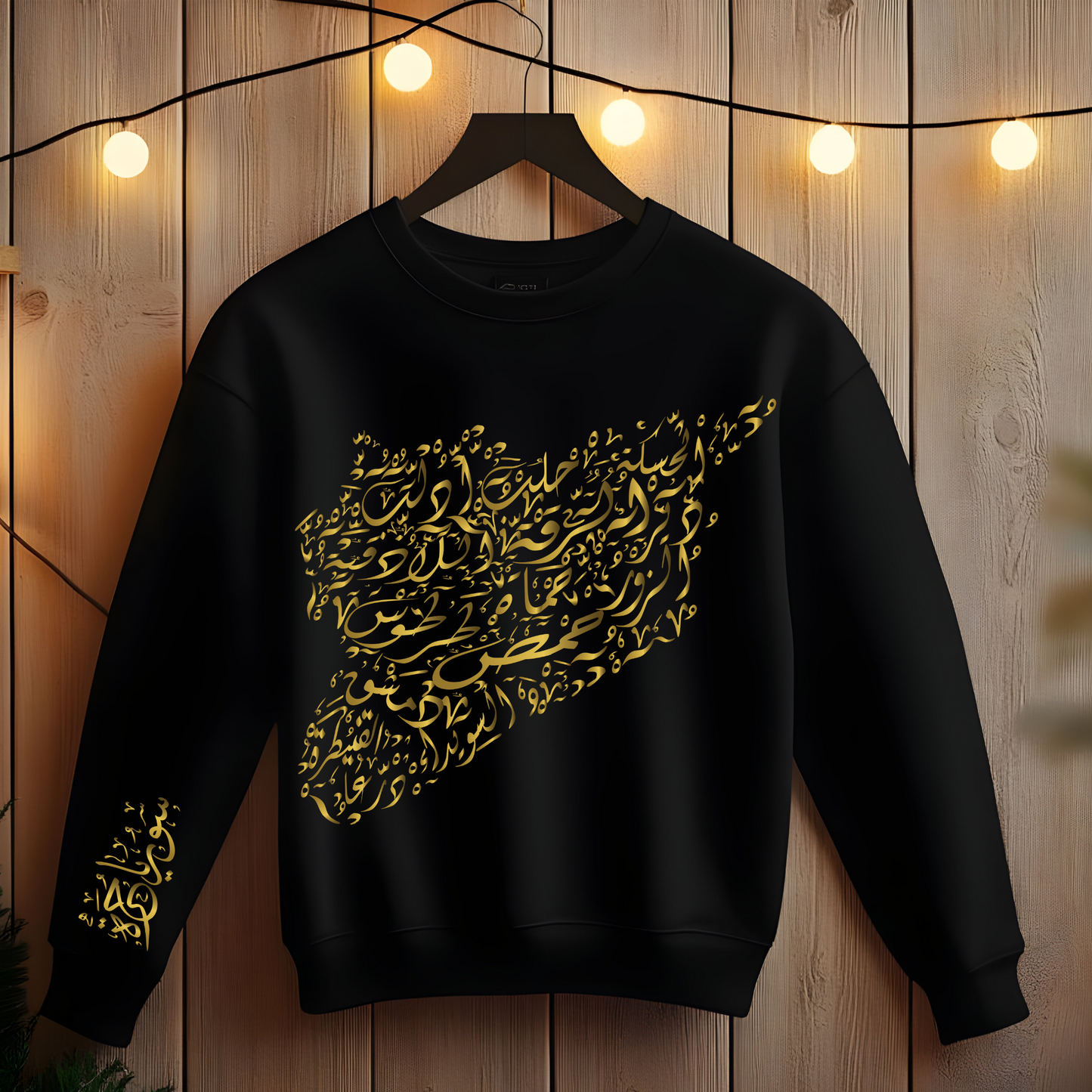 Syria Map Cities Unisex Sweatshirt