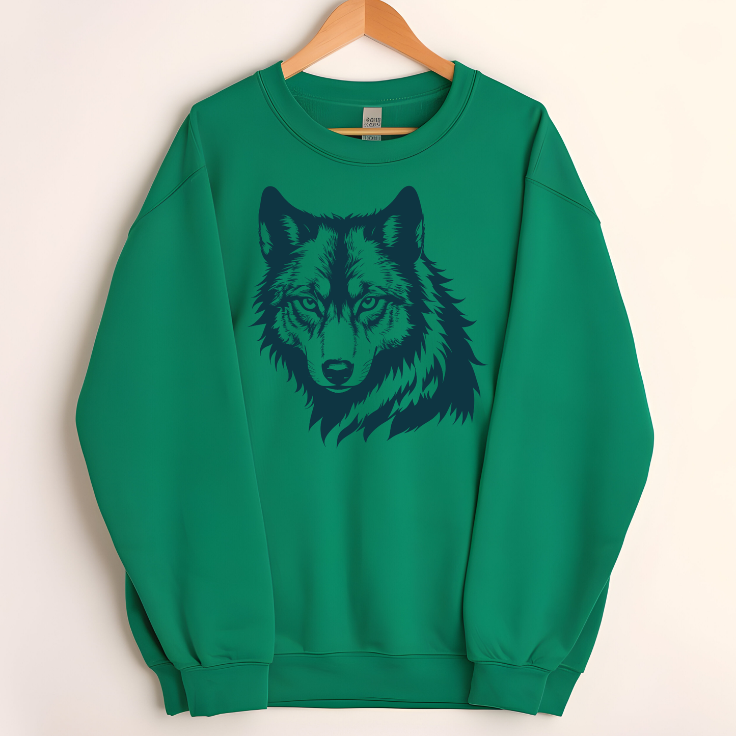 Fierce and Majestic Wolf Head Design