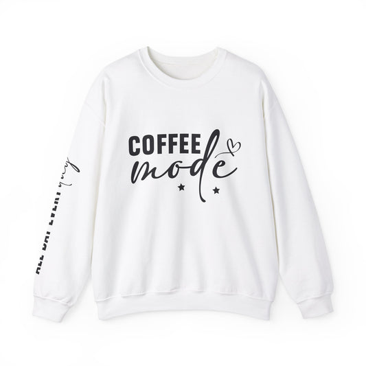 Coffee Mode Heavy Blend Crewneck Sweatshirt