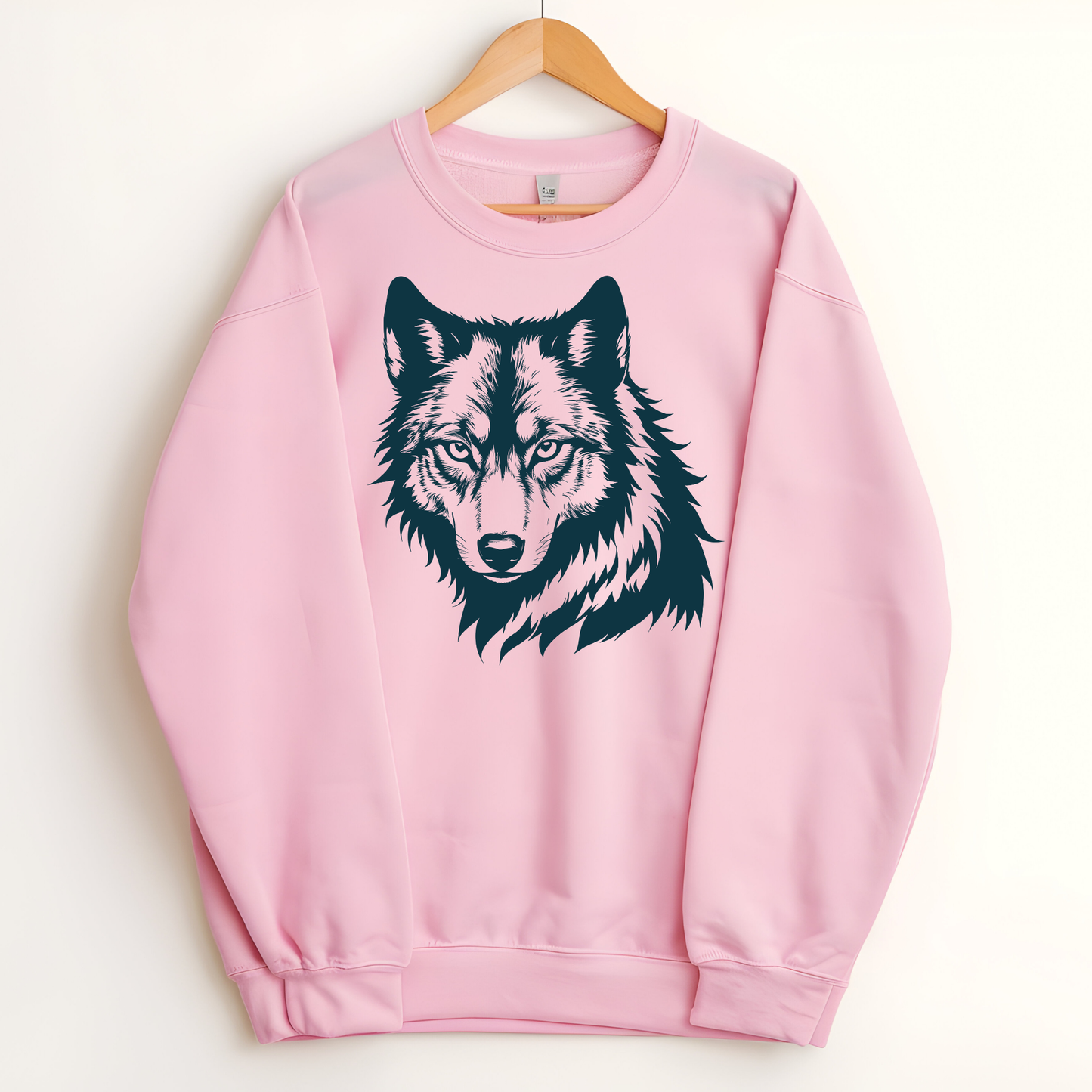 Fierce and Majestic Wolf Head Design