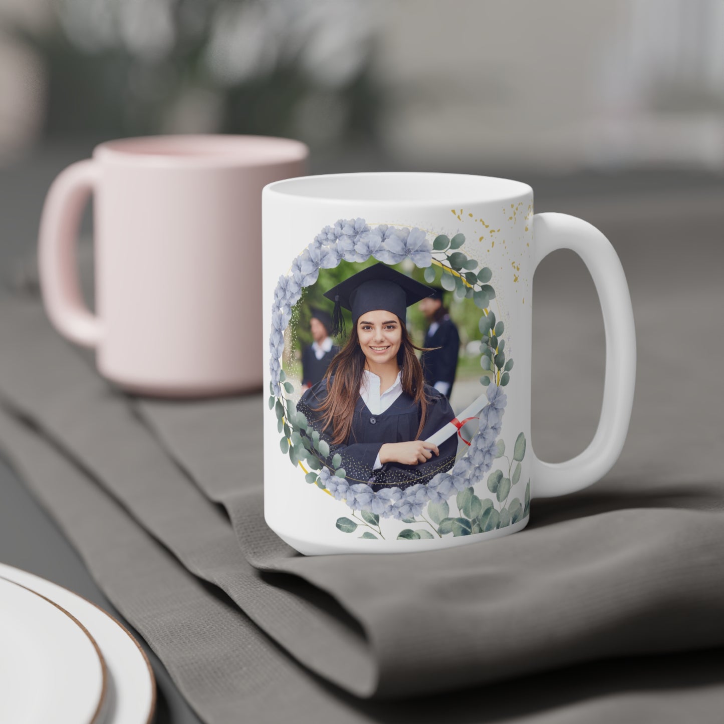 Graduation Ceramic Mug - Personalized Nature Lovers Design