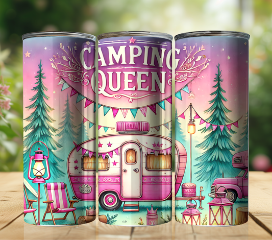 Camping queen 20oz_Stright_Tumbler