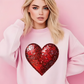 Glitter Heart Valentine’s Day Sweatshirt