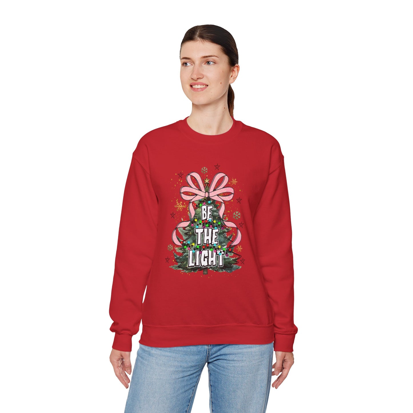 Christmas Tree Bow Crewneck Sweatshirt