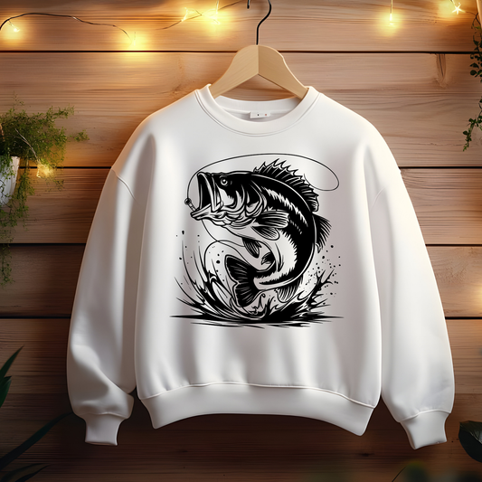 Wild Big Fish Hooked Sweatshirt