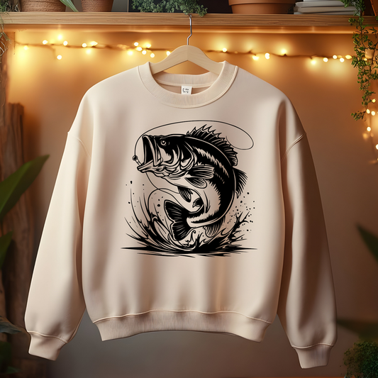 Wild Big Fish Hooked Sweatshirt