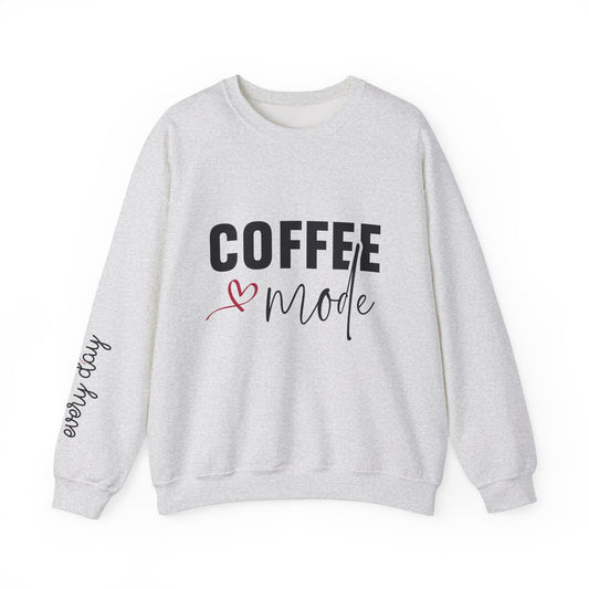 Coffee Mode Heavy Blend Crewneck Sweatshirt