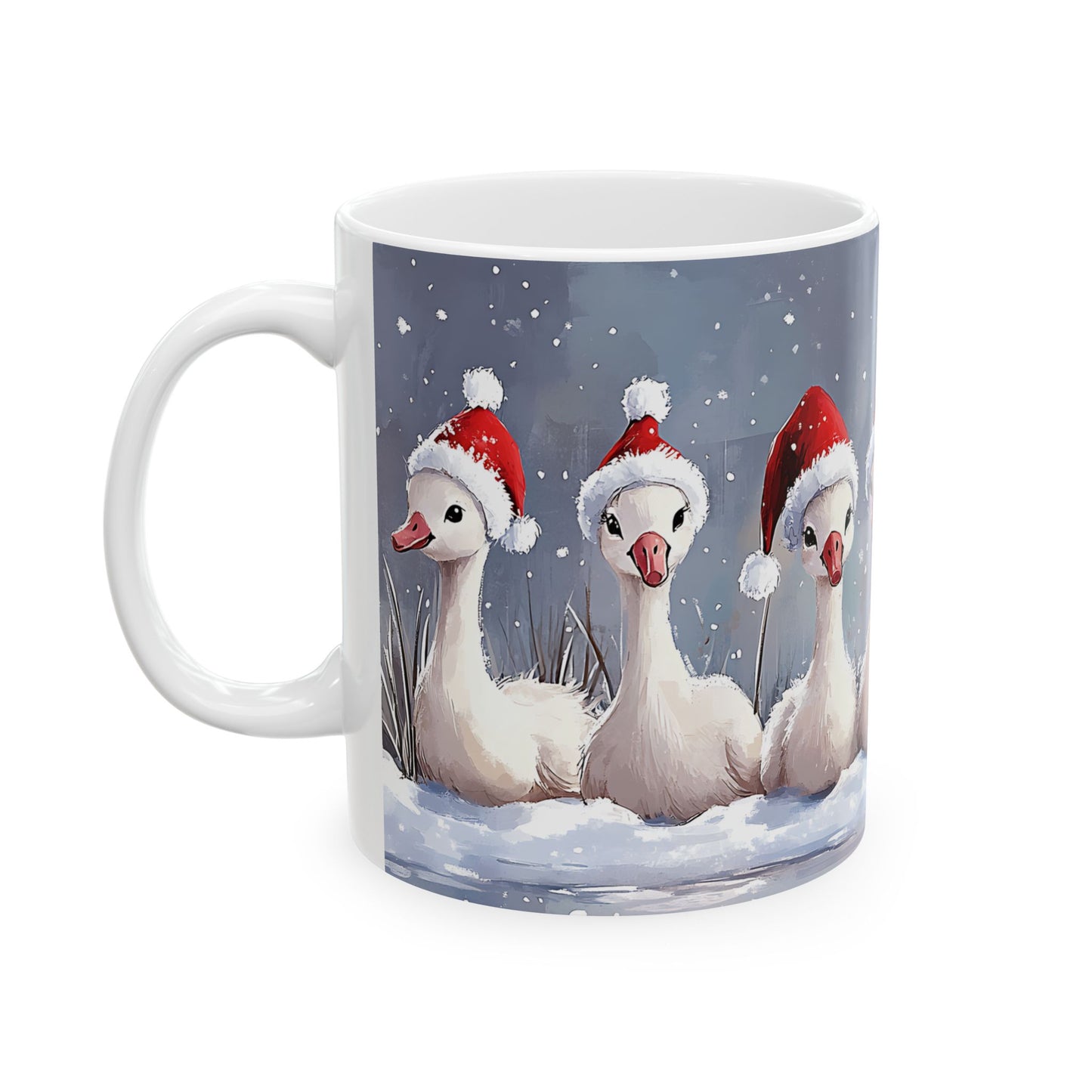 🎄 Christmas Goose Mug 🦢🎅, (11oz, 15oz)