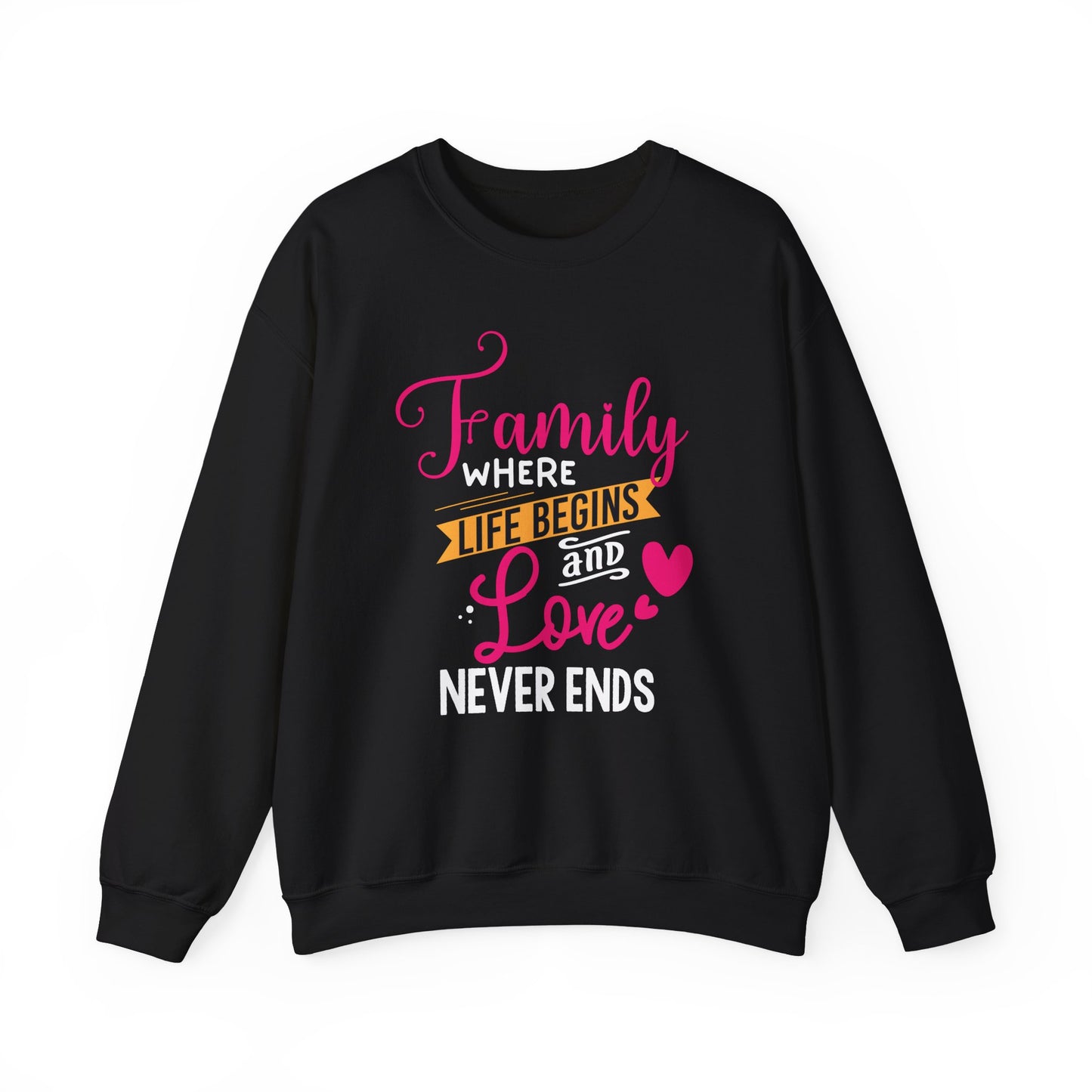 Heavy Blend™ Crewneck Sweatshirt  features family love