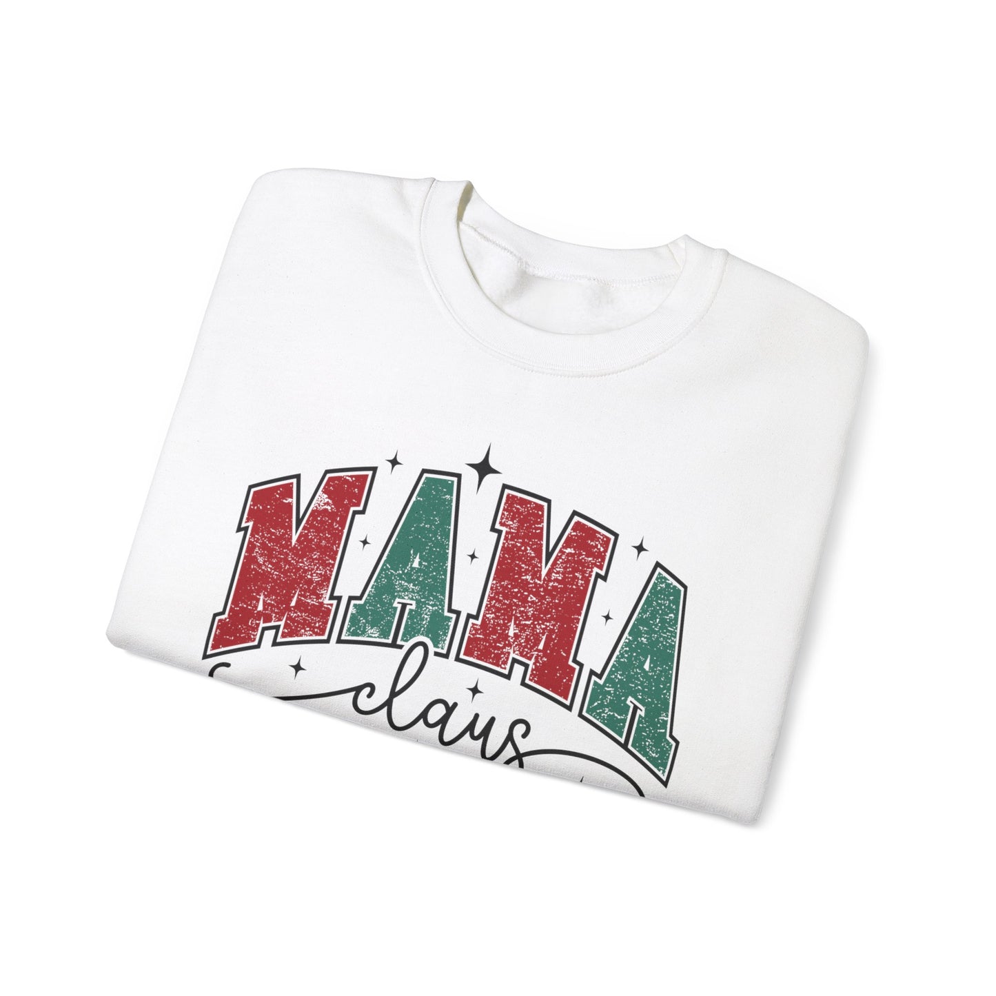 Crewneck Sweatshirt Mama Clause Design with Kids' Names