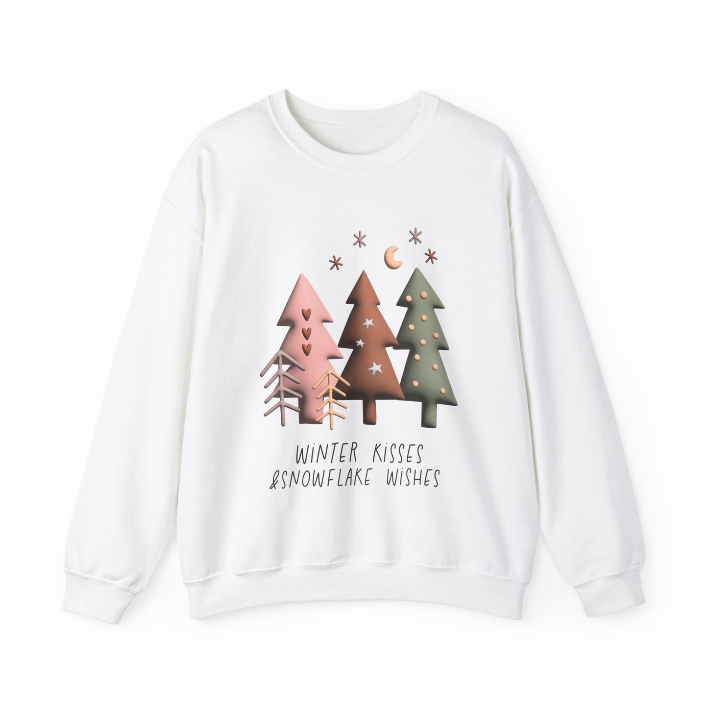 Winter kisses and snowflake wishes Unisex Sweatshirt