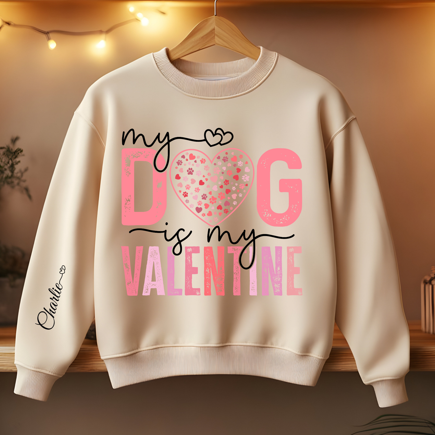 Valentines Dog Sweatshirt