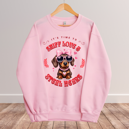 Dog's love Sweatshirt - Sniff Love and Steal Hugs