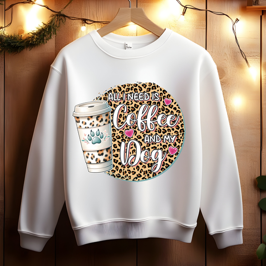 All I Need is Coffee and My Dog: Stay Cozy with Our Dog Lover Sweatshirt