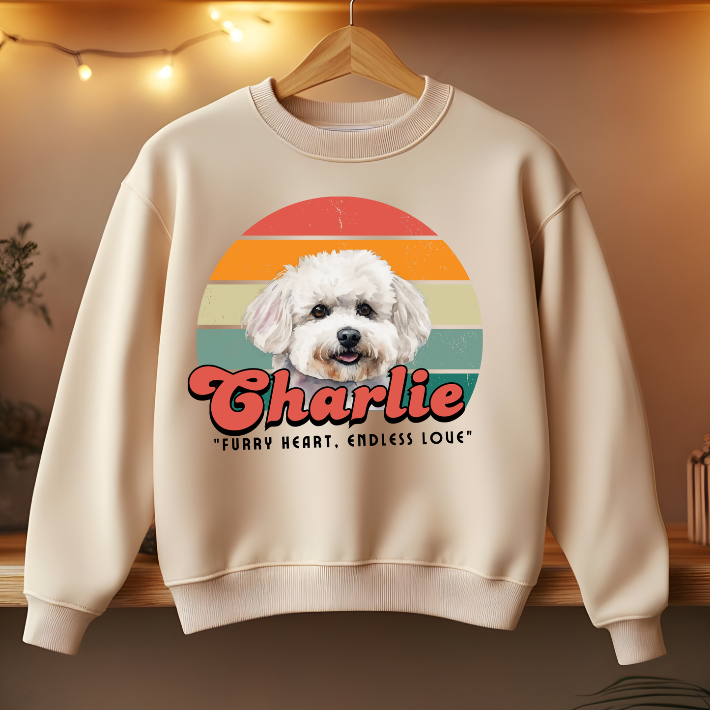 Dog's love Sweatshirt - Vintage design