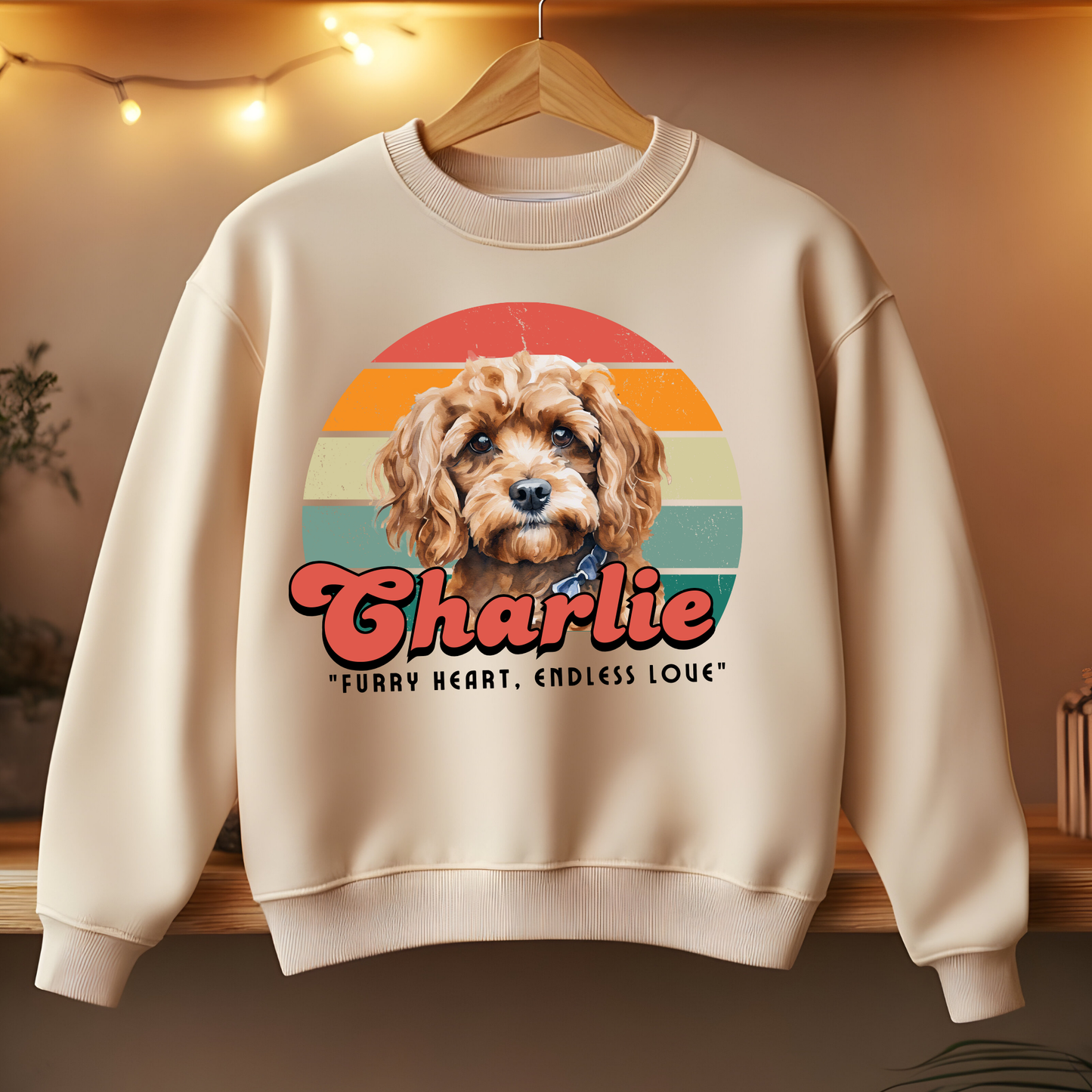 Dog's love Sweatshirt - Vintage design