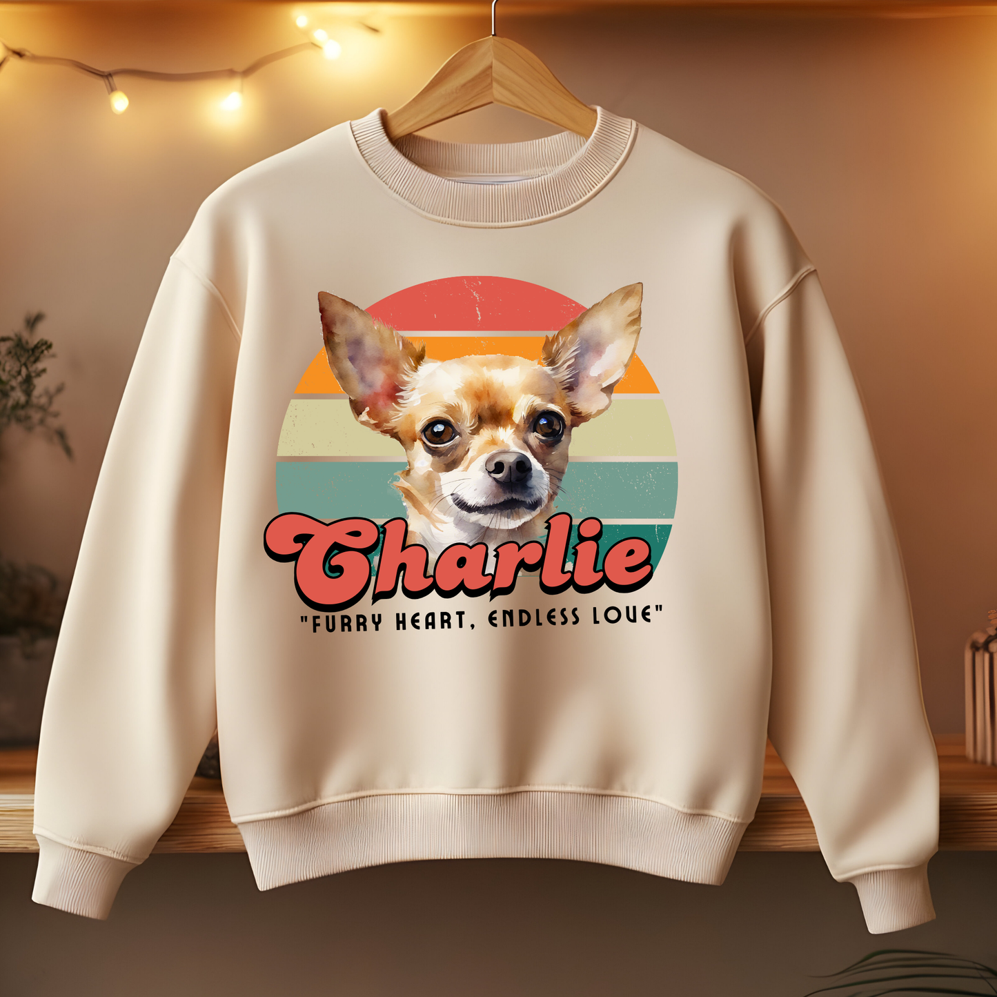 Dog's love Sweatshirt - Vintage design