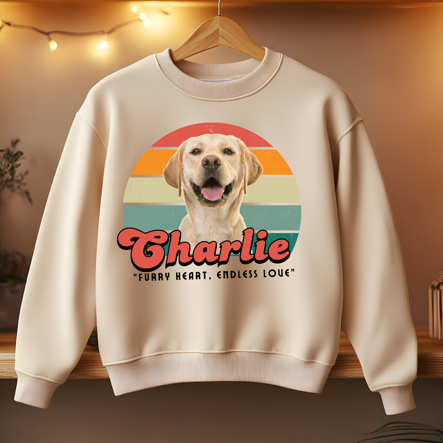 Dog's love Sweatshirt - Vintage design