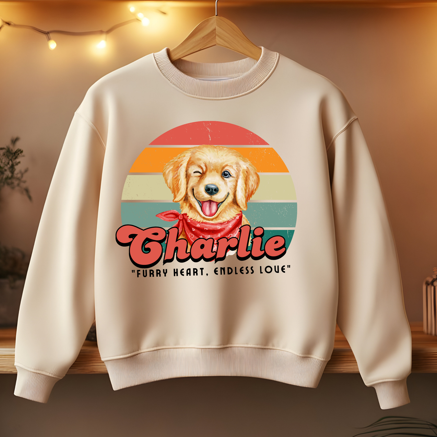 Dog's love Sweatshirt - Vintage design