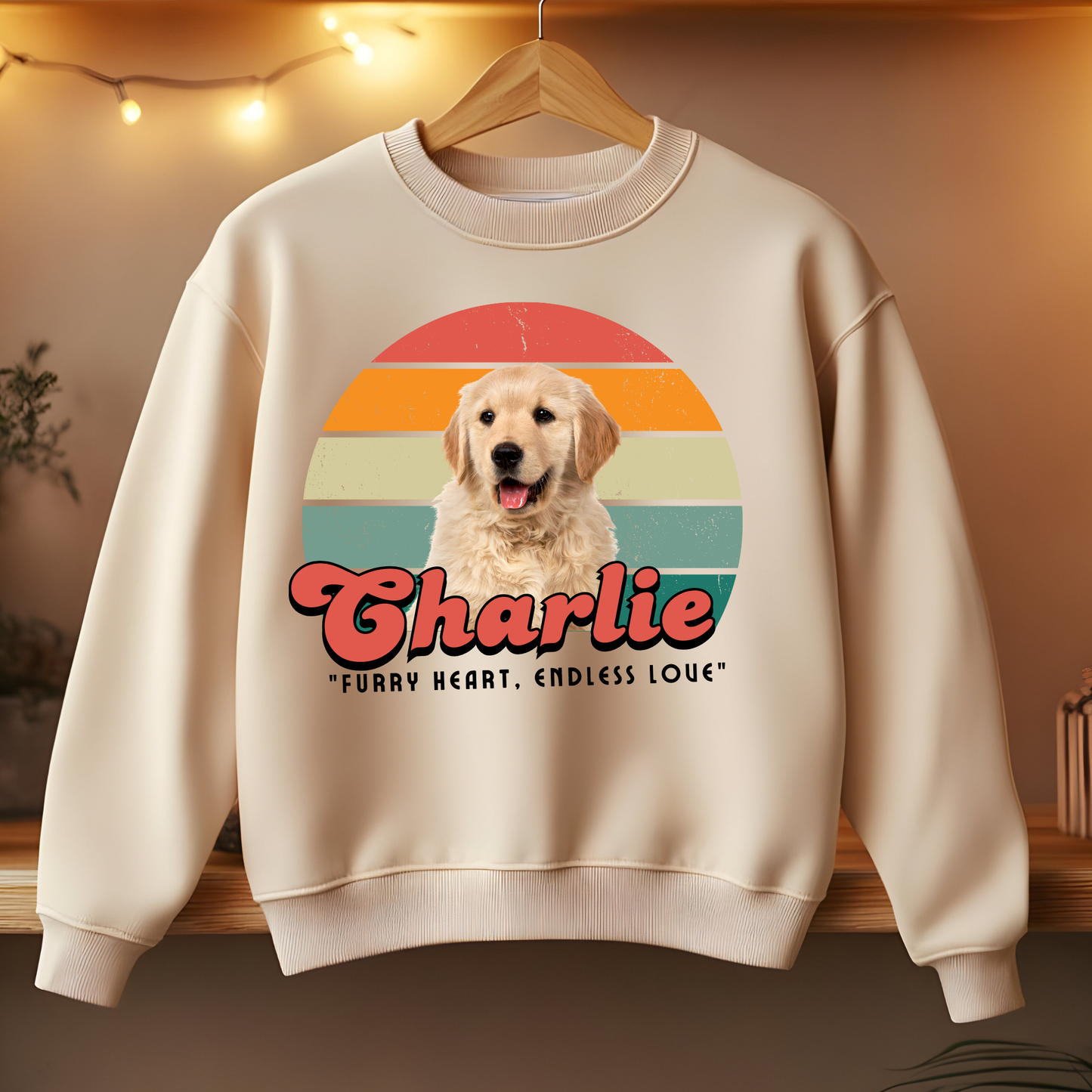 Dog's love Sweatshirt - Vintage design