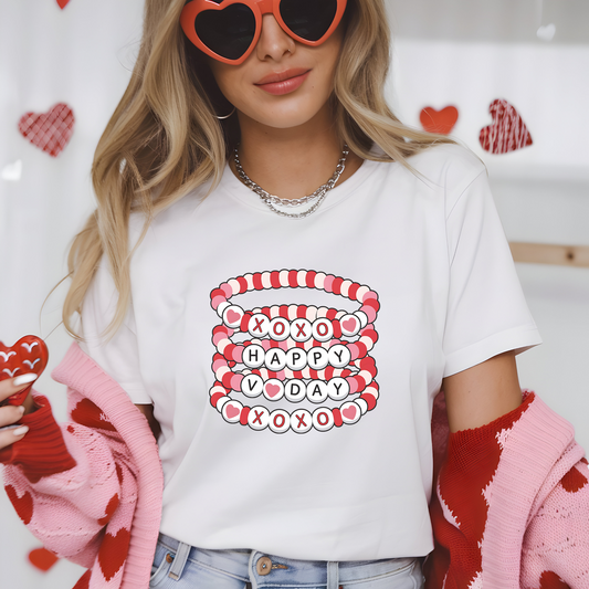 Valentine's Day Friendship Bracelet T-Shirt