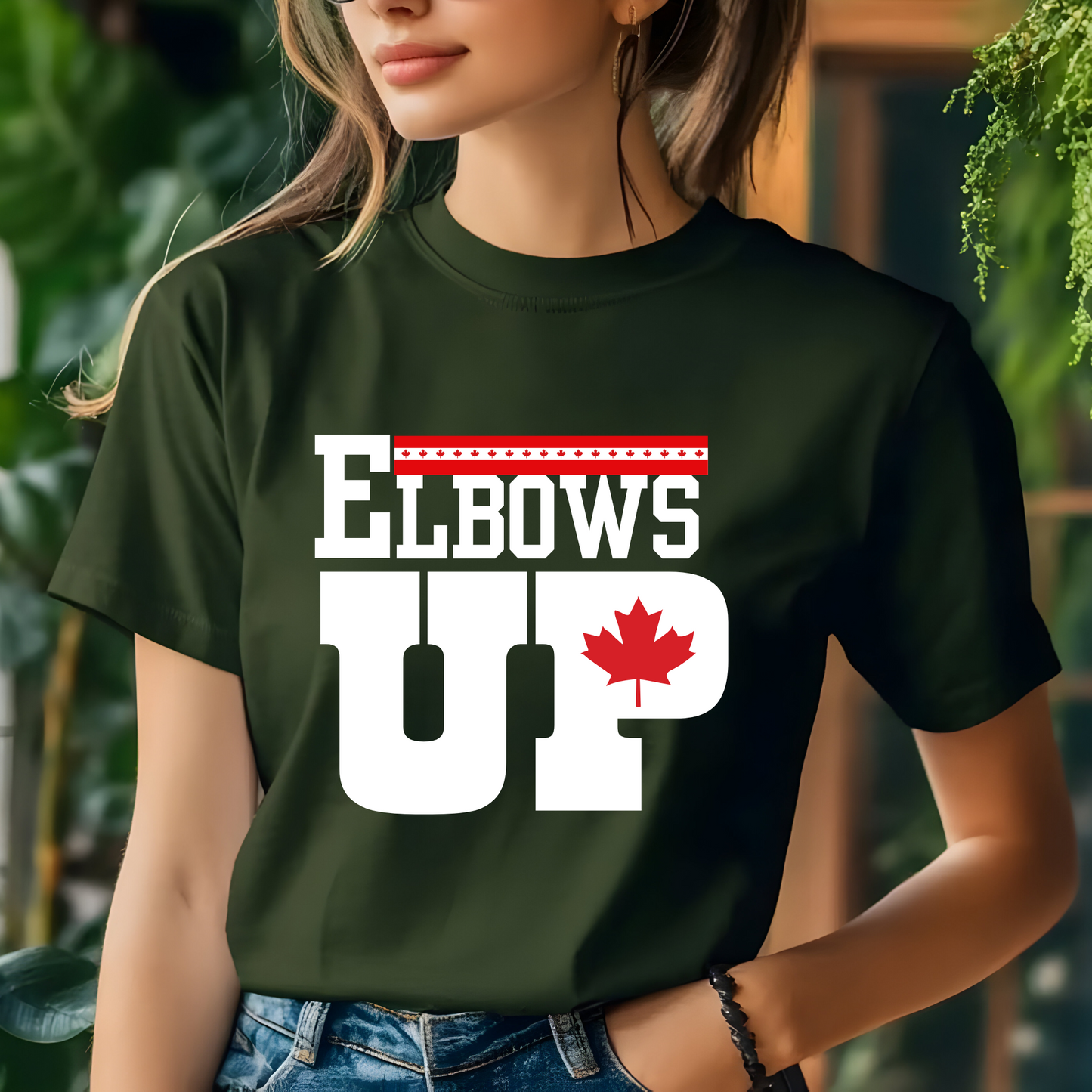 "ELBOWS UP" Apparel Collection: Wear Your Canadian Pride with Strength!