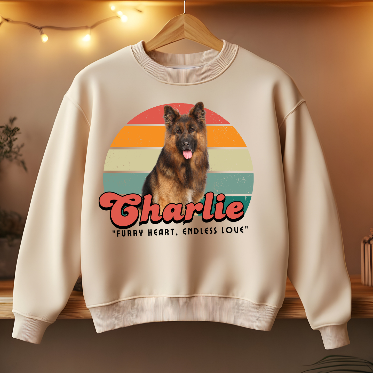 Dog's love Sweatshirt - Vintage design