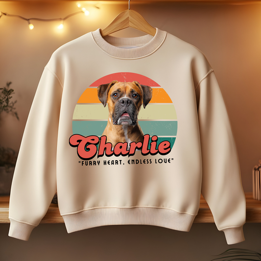 Dog's love Sweatshirt - Vintage design