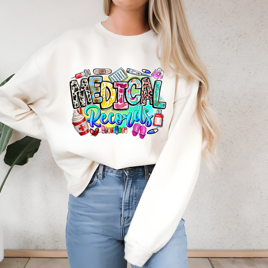 Medical Team Unisex Sweatshirt - Shine Bright Call Light Design