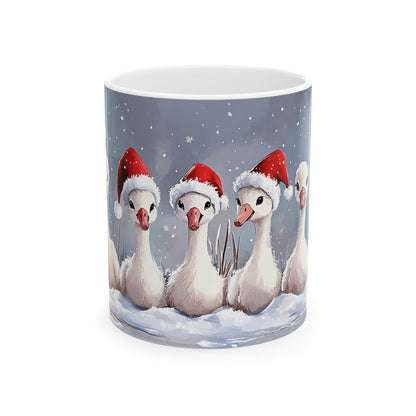 🎄 Christmas Goose Mug 🦢🎅, (11oz, 15oz)