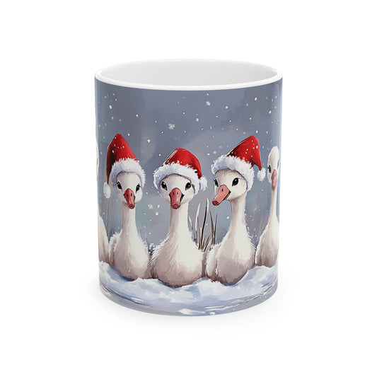 🎄 Christmas Goose Mug 🦢🎅, (11oz, 15oz)