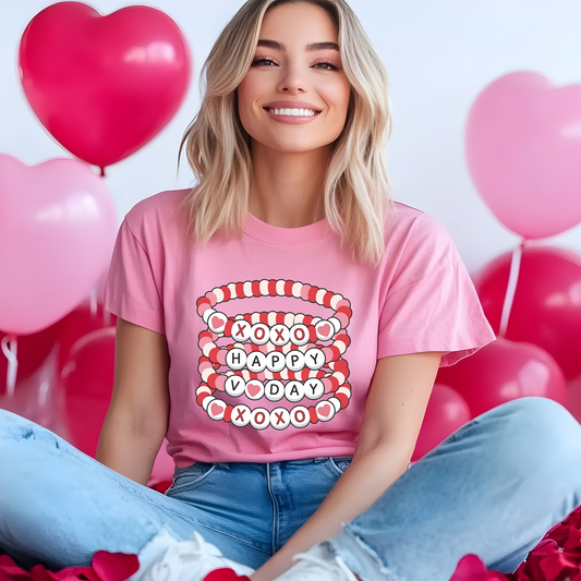 Valentine's Day Friendship Bracelet T-Shirt