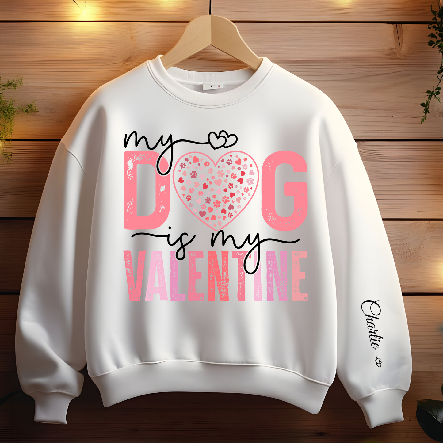 Valentines Dog Sweatshirt