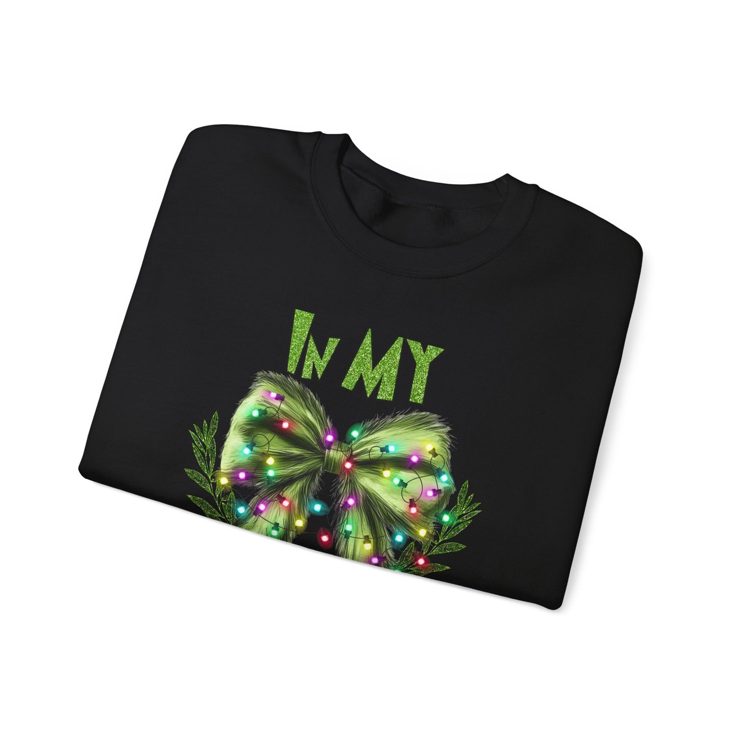 Grinch bow sweatshirt