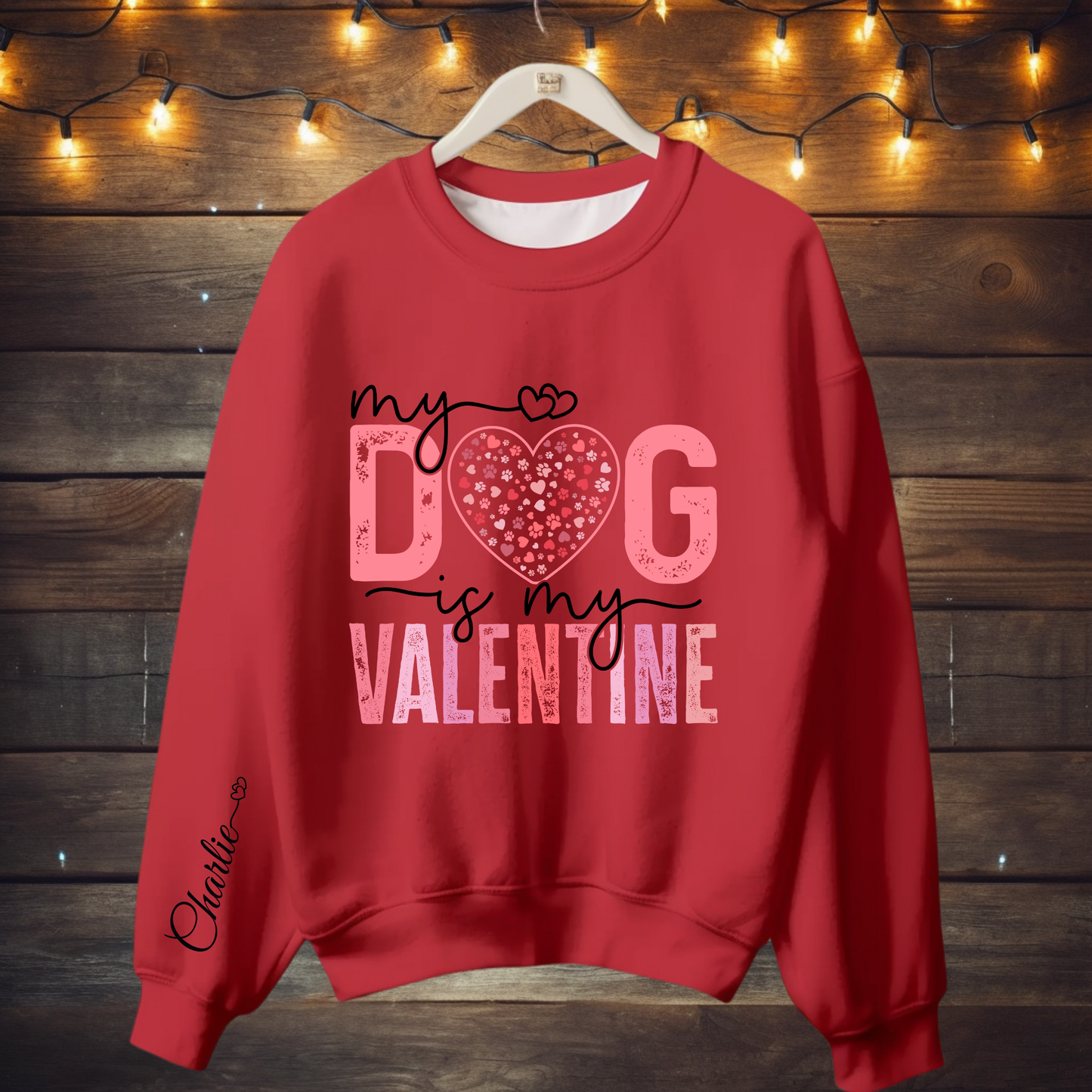 Valentines Dog Sweatshirt