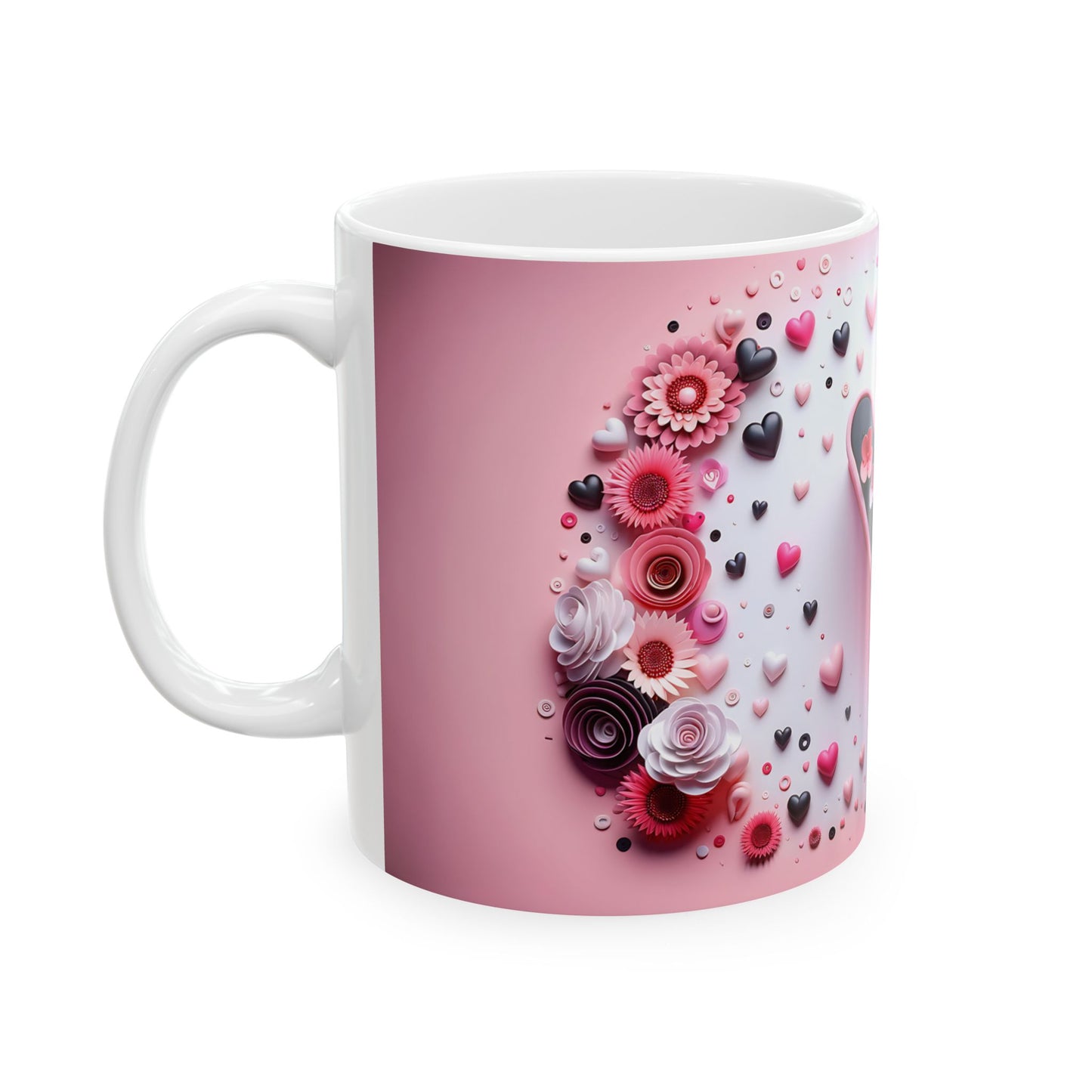 🌸 Personalized Floral Letter Mug 🌸, (11oz, 15oz)