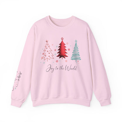 Christmas Joy Unisex Sweatshirt with Sleeve Print