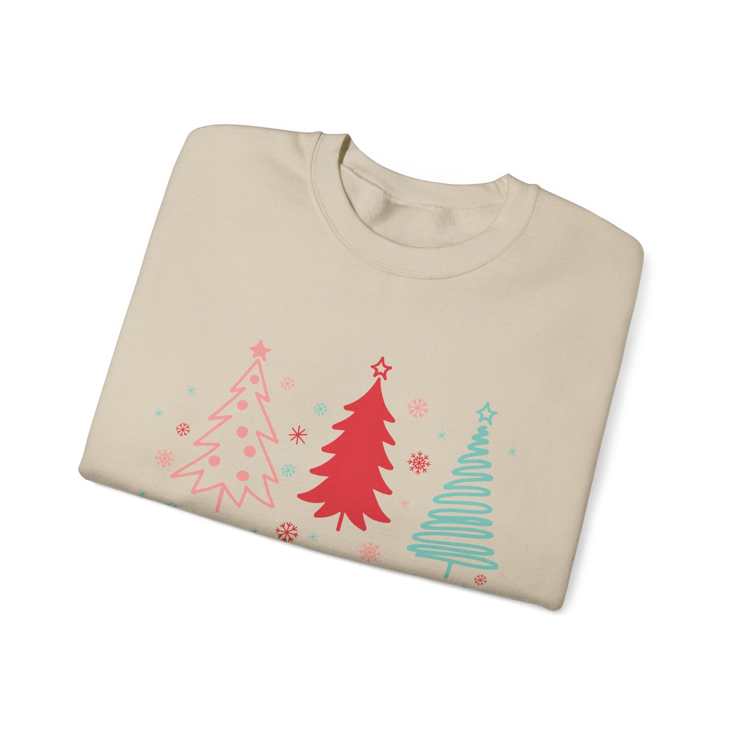 Christmas Joy Unisex Sweatshirt with Sleeve Print