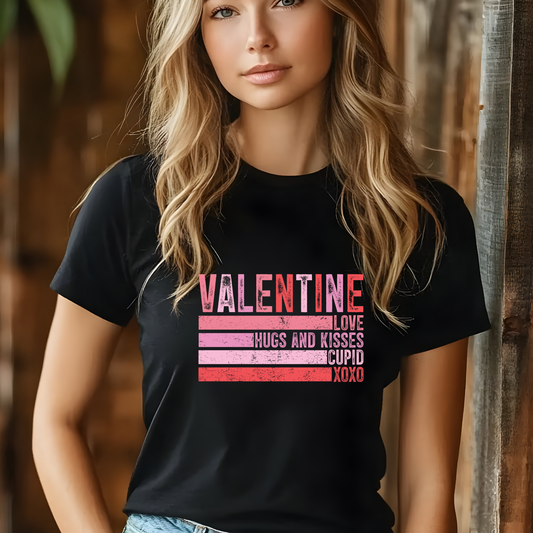 Valentine's Day Retro Vintage Sunset Grunge T-shirt