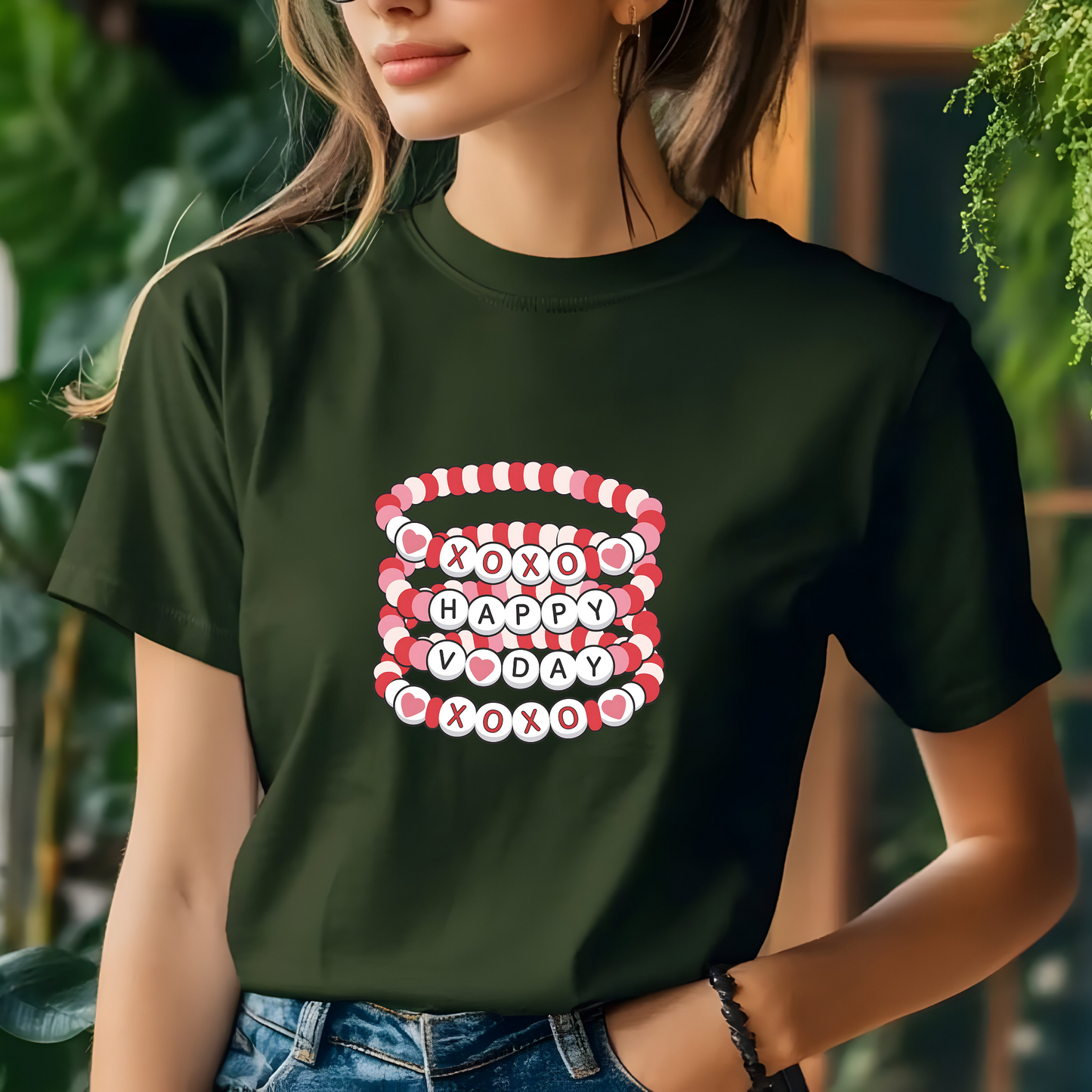 Valentine's Day Friendship Bracelet T-Shirt